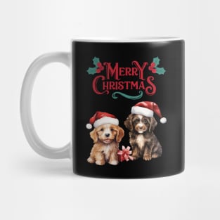 Merry Christmas Puppy Festive Mug